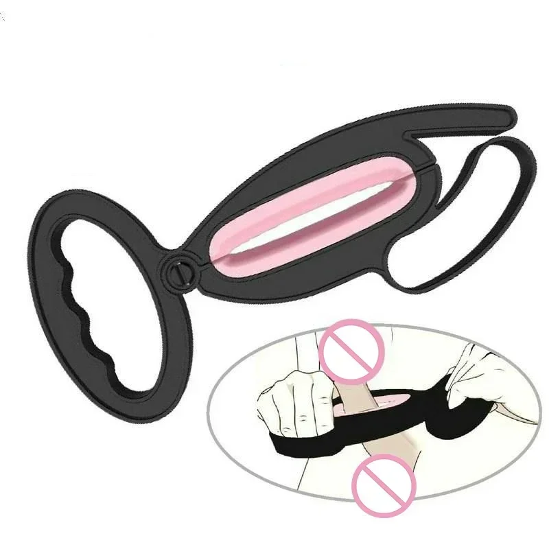 SCMale Penis Stretch Massage Clip Penis Enlargement Exercise Penis Extender Dick Enlargement Kit Sex Toys for Men Adult Sex Shop