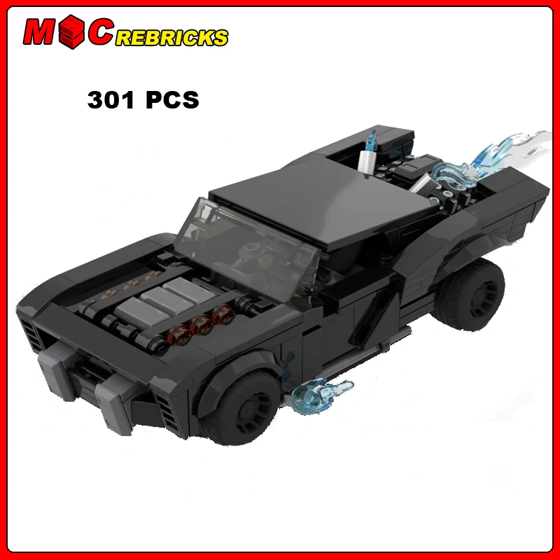 

Гоночная модель MOC Super Car Serise Vengeance SP Batmobile, сборные блоки «сделай сам», строительные блоки, пазл для мальчиков, игрушка для детей, подарок на Рождество