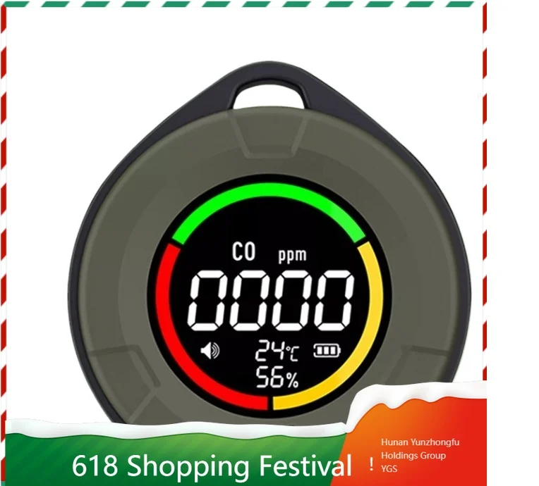 Outdoor Camping RV Carbon Monoxide Detector Portable CO Concentration Alarm Device For Tent Heating Smoke Safety Check
