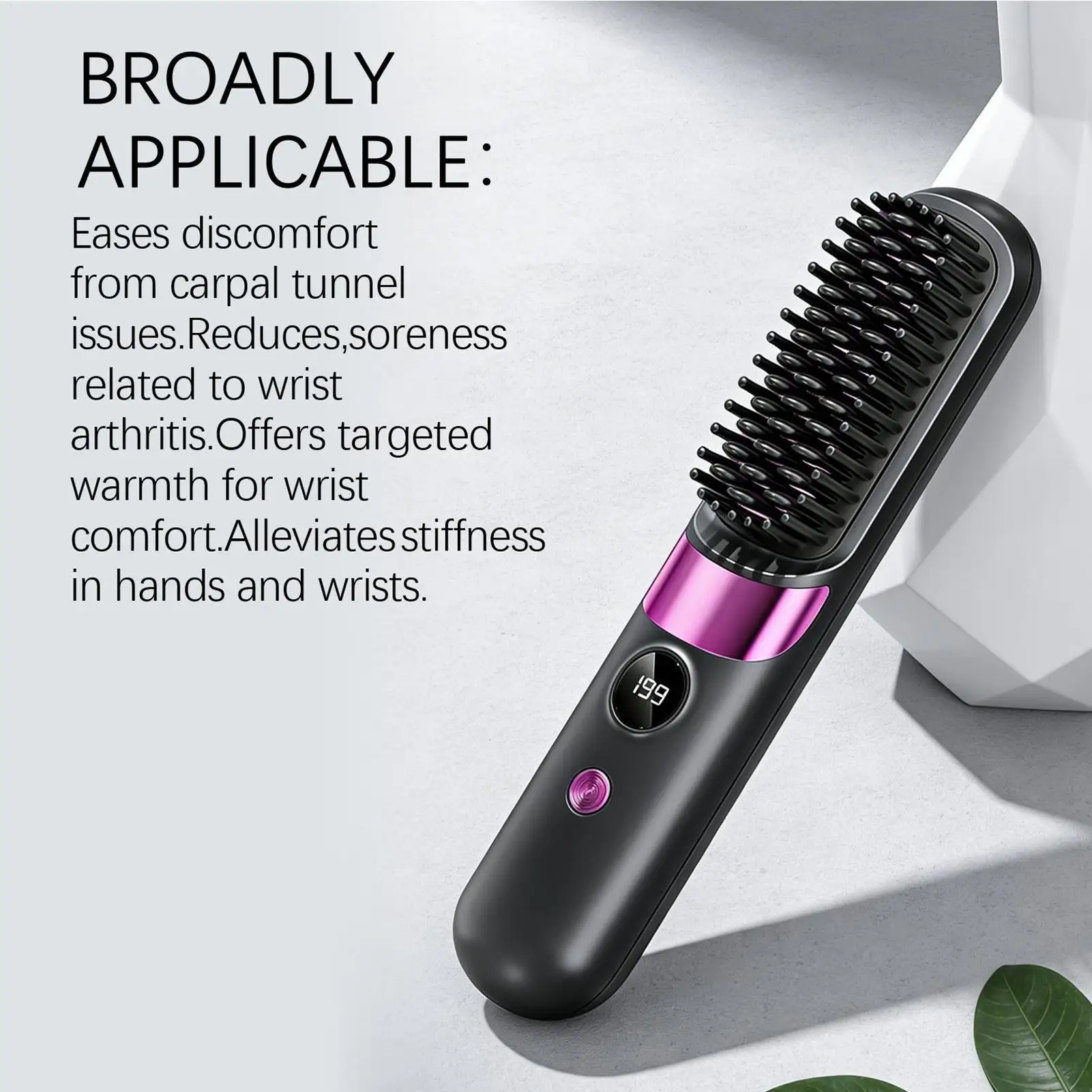 

Щетка-выпрямитель для волос, легкий беспроводной инструмент для укладки, мини-ионный горячий расческа-выпрямитель для женщин, мам, семьи, дома и путешествий