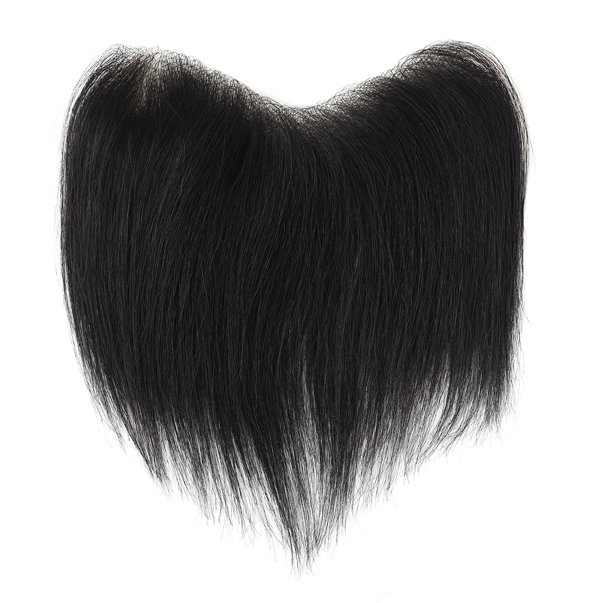 Hywel 6 Inches 4cm×18cm Hairline Indian Human Hair Fringes Bangs Toupee Men Pu Frohead Wig Men Dropshipping