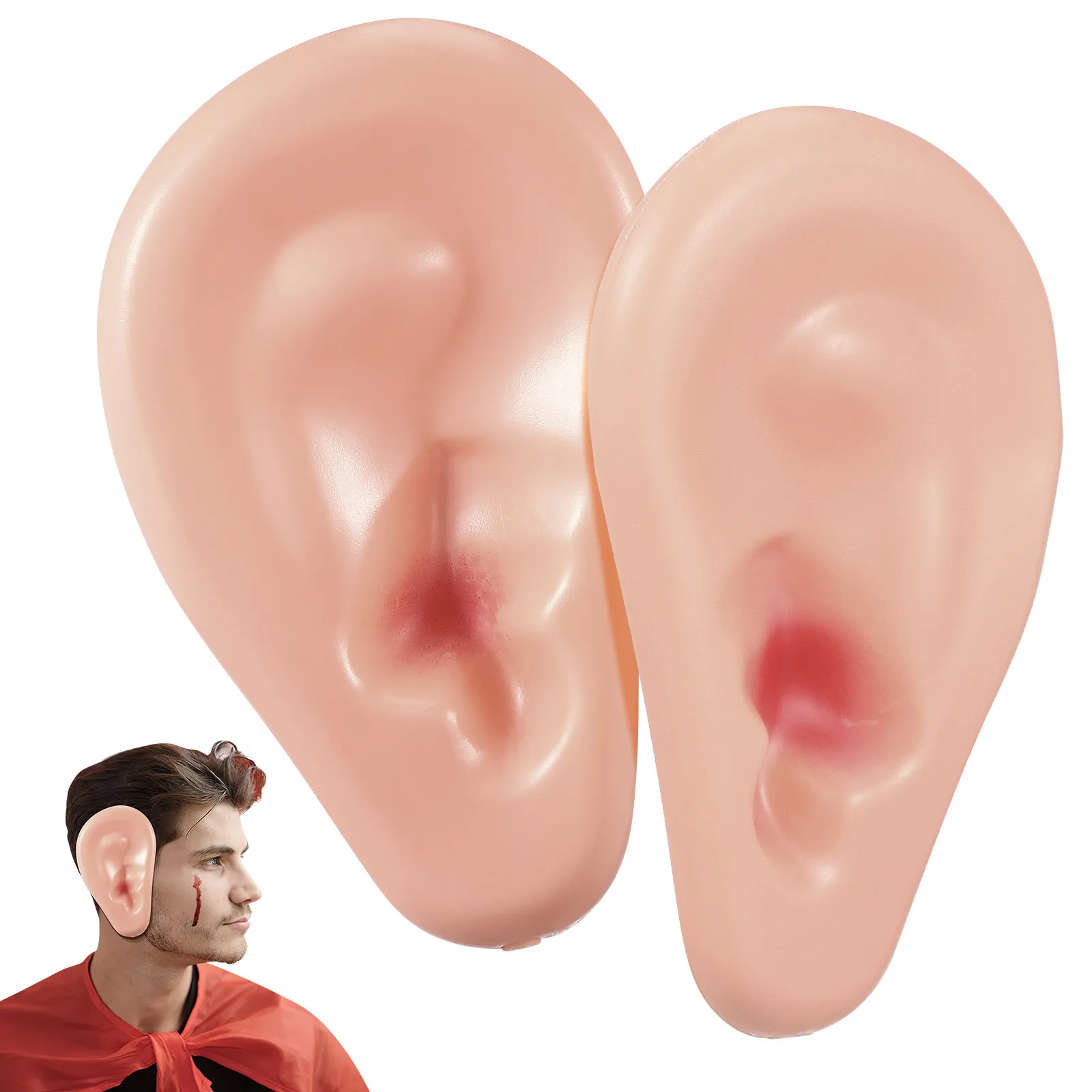 

1 Pair Pig Ears Party Supplies Halloween Costume Accessory Fake Ear For Cosplay Decor Festival Decoration Props Novelty Fun
