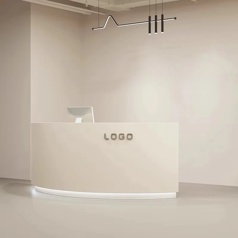 &c Half Circle White Reception Counter Desk Furniture Supplier Design Curve Salon Reception Desk Marble