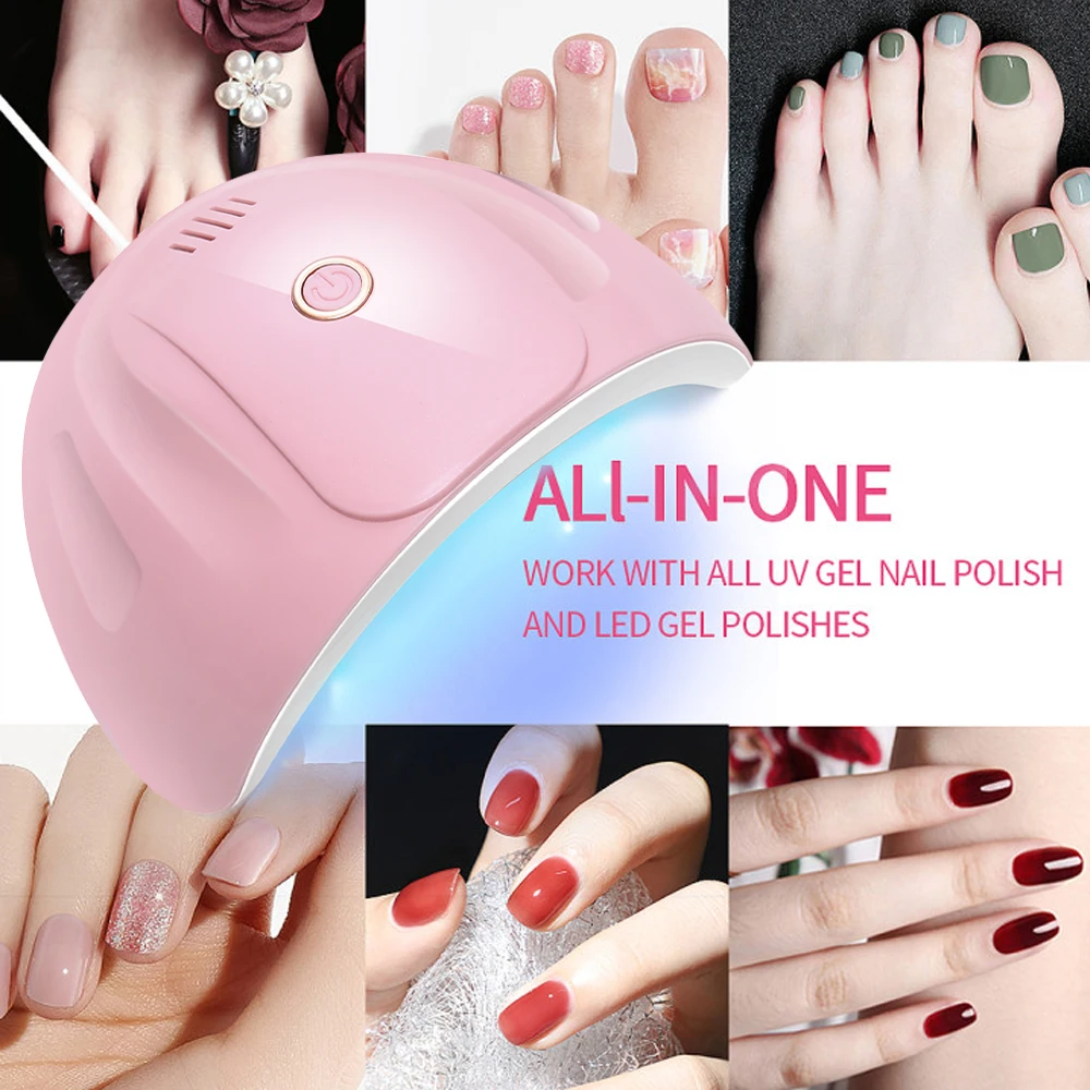 YIKOOLIN YIKOOLIN Ail Dryer Professional LED Lamp Nail Dryer Manicure Tool Nail Supplies 2 Timer Setting For Home Salon