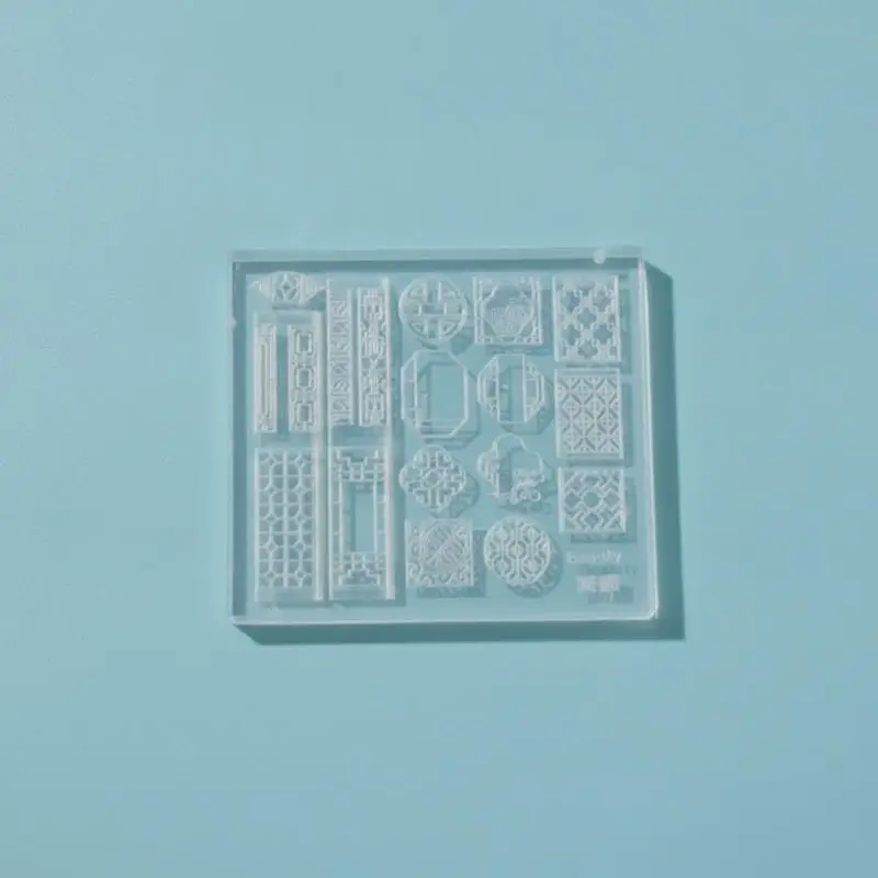 Chinesisches Fensterdesign 3D-Silikon-Nagelkunstform - Geeignet für kreative Nagelstudios und DIY-Nagelkunst – Detail 6