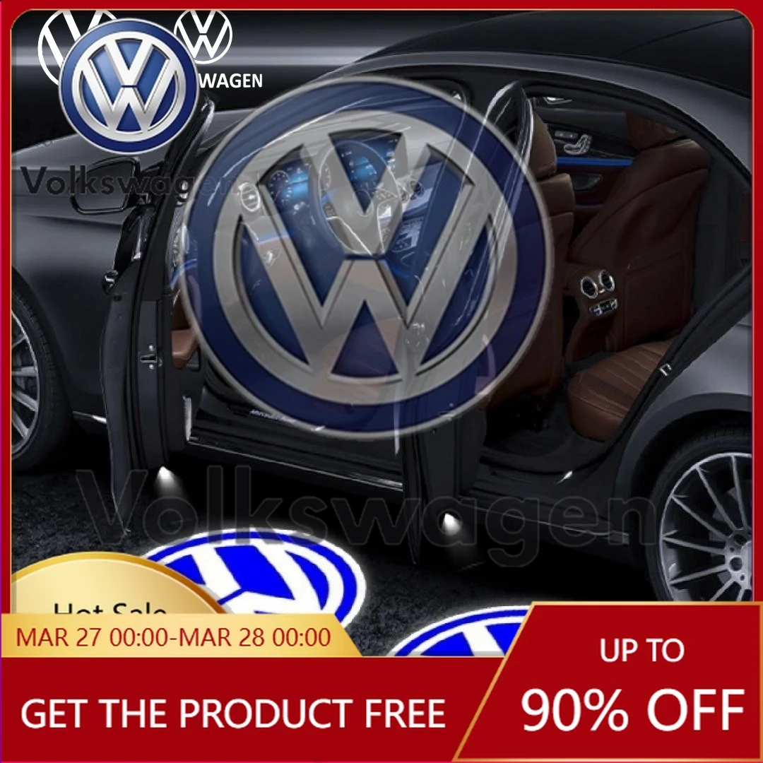 

Emblems For VOLKSWAGEN VW 2/4PCS Volkswagen Car Door Logo Light Projector Lamp Accessories For TIGUAN VW Golf 5 6 7 MK5 MK6 MK7