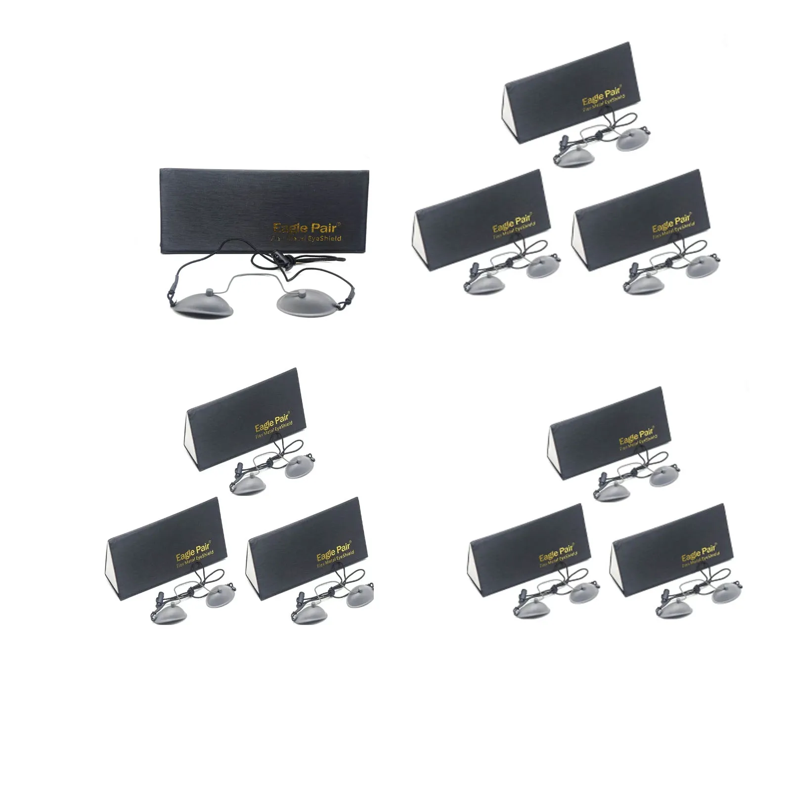 10pcs 190nm-14000nm OD7+ Stainless Steel IPL Beauty Eyepatch Laser Safety Glasses