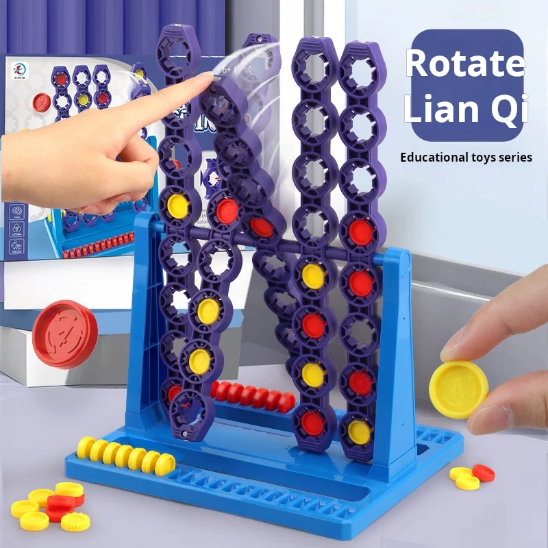 

Гигантские игры Connect 4 Spin Game Jumbo с 4 режимами вращения Connect 4 сетки с быстросъемным слайдером для детей от 6 лет и старше
