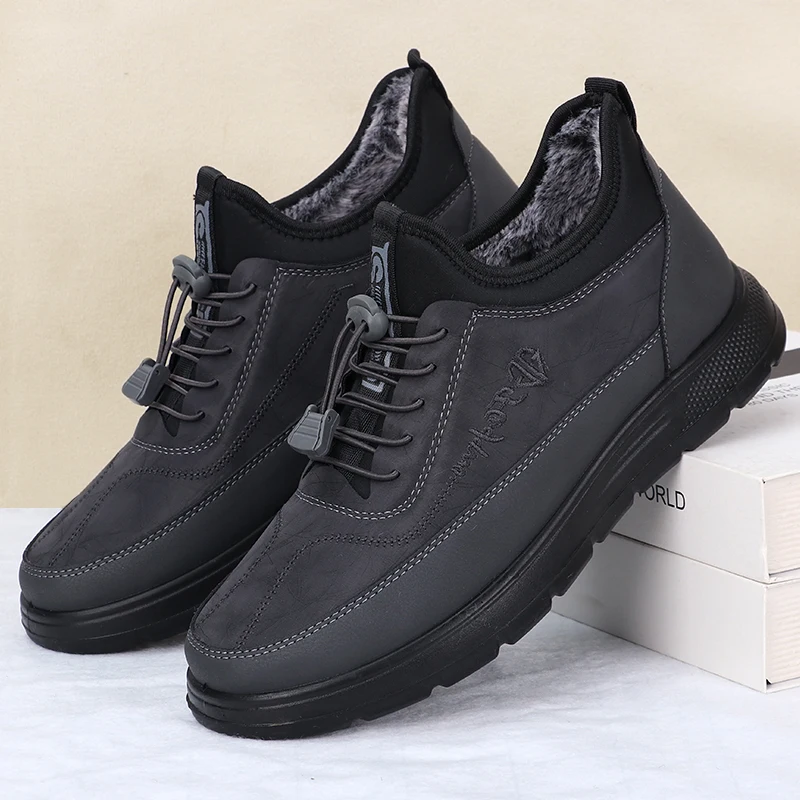 2025, neue Winter-Schnürstiefel für Herren, warm und kältebeständig, bequem und weich, wasserdicht und rutschfest, wasserdicht und rutschfest – Detail 9