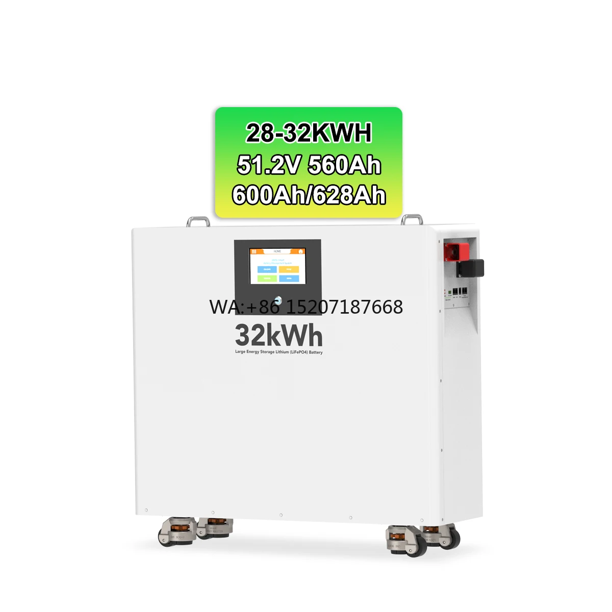 

System 15kwh 16kwh 20kwh 28kwh 30kwh 32kwh Lifepo4 Battery 48v Lvs System Floor-standing Model Home Battery Storage