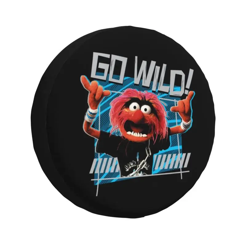 

Custom Muppets Spare Tire Cover for Grand Cherokee Jeep RV SUV 4WD Animal Go Wild Car Wheel Protector Cover 14" 15" 16" 17" Inch