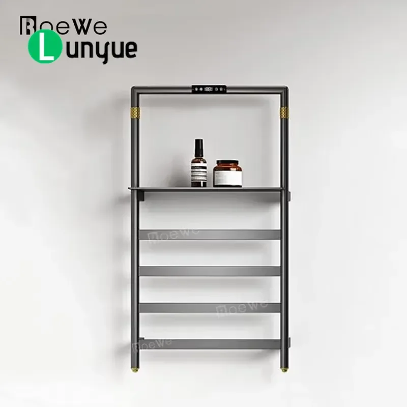 Modern Steel Electric Towel Rack Intelligent Control Heater Wall Mounted Bathroom Accessories Hotel Luxury Towel Bar