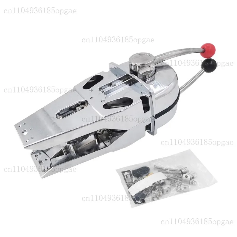 American Double-handle Throttle Head Stainless Steel Marine Controller Throttle Desktop Marine Accessories