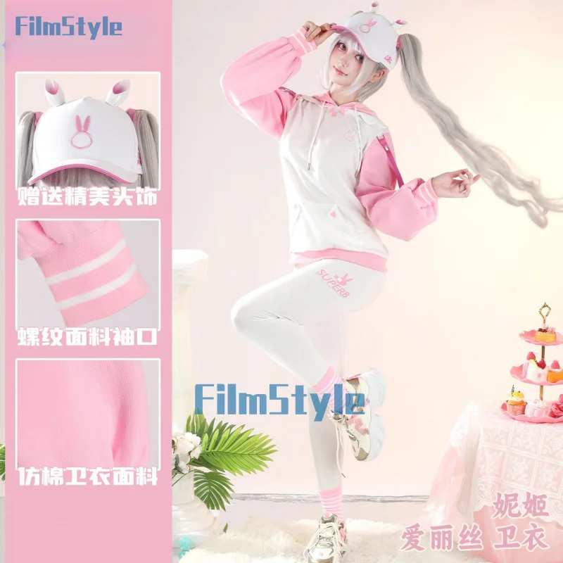 

Game NIKKE: Goddess Of Victory Alice Cosplay Costume Uniform Halloween Carnival Party Christmas Play Role Clothes Clothing