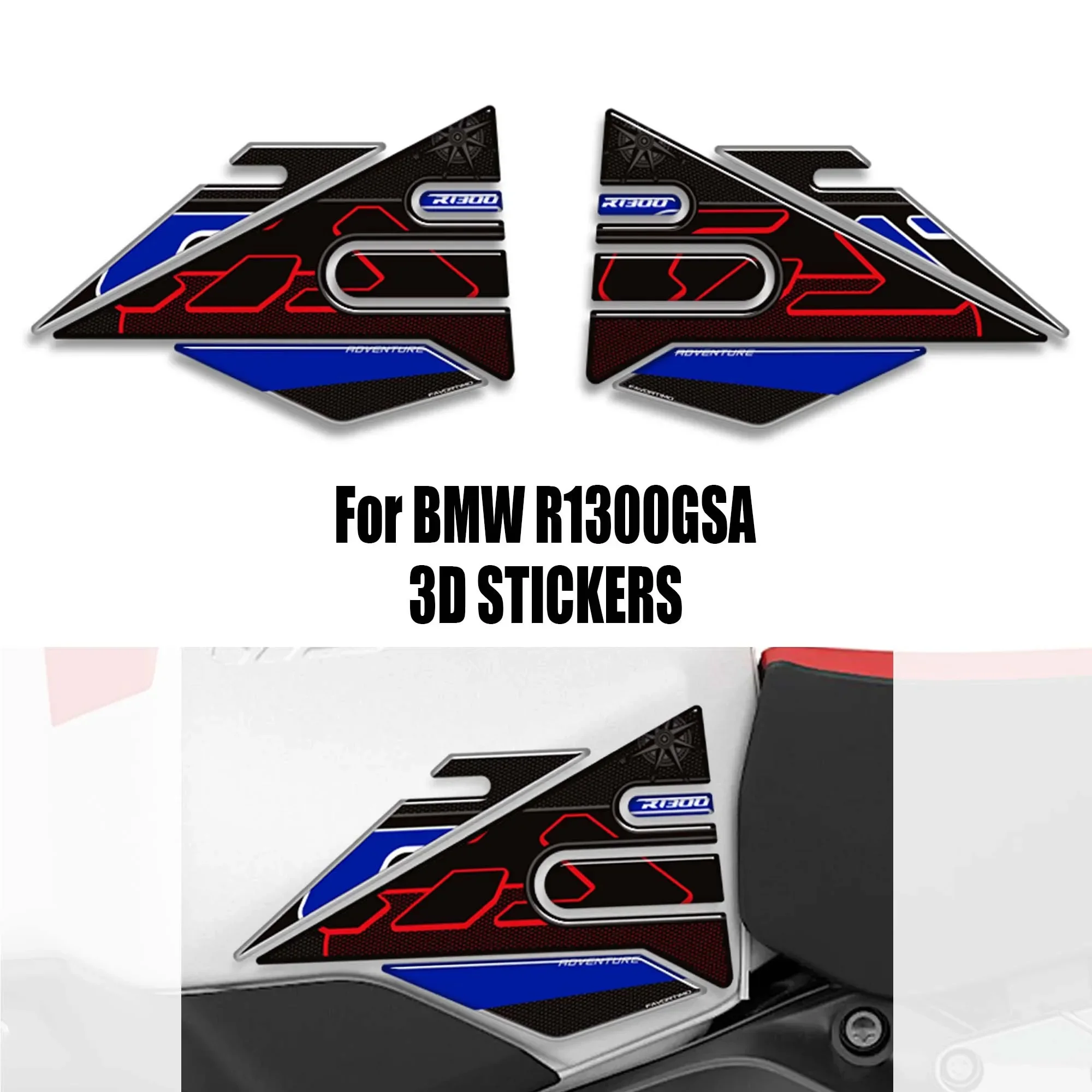 

R1300GSA FOR BMW R1300 R 1300 GSA Adventure ADV GSA Tank Pad Side Grips Gas Fuel Oil Kit Knee Adhesive Stickers Decals2024 2025