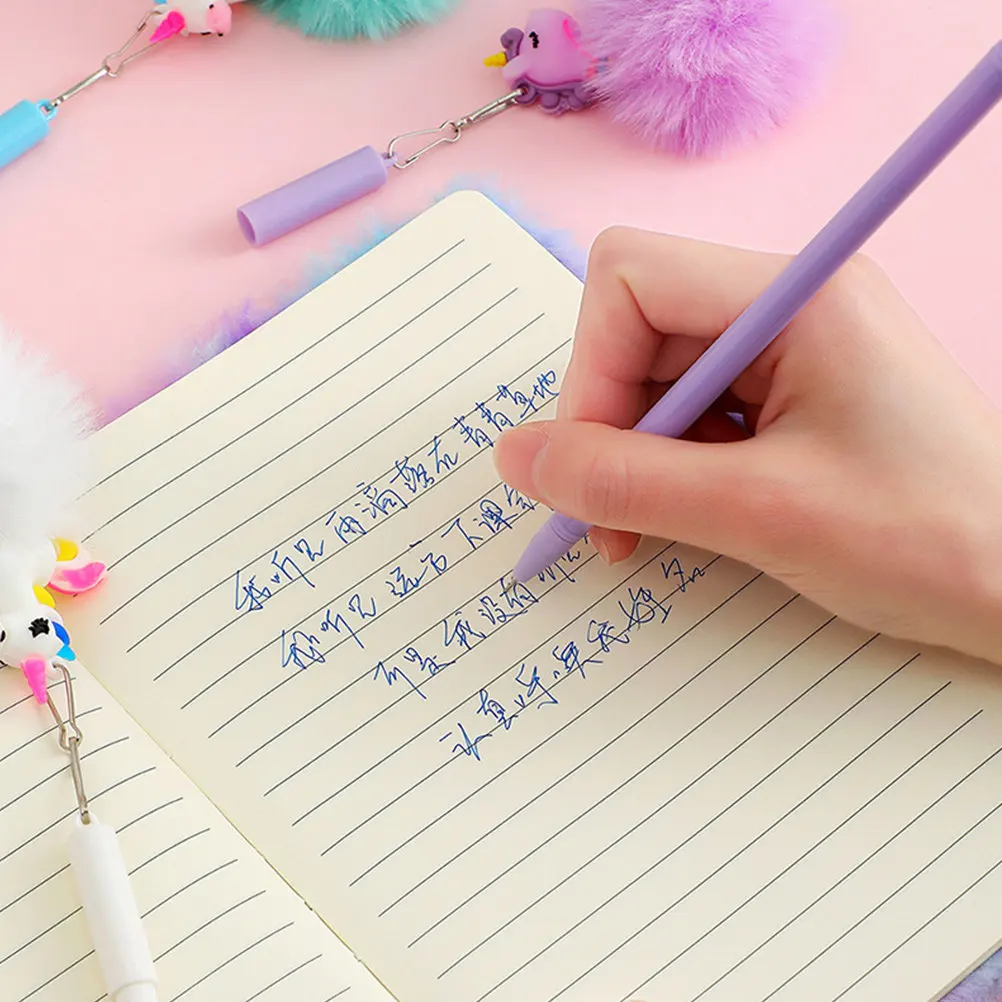 

4Pcs Cute Cartoon Gel Pen Universal Ink Pen Smooth Writing for Kids Student Prize Gifts Pens for Girls Pens