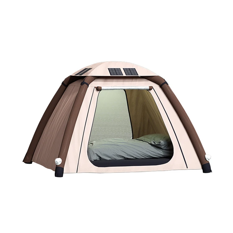 

Hot Selling Full Automatic Solar Powered Inflatable Camping Tent for 4-6 People Waterproof Outdoor Family Equipmentcustom