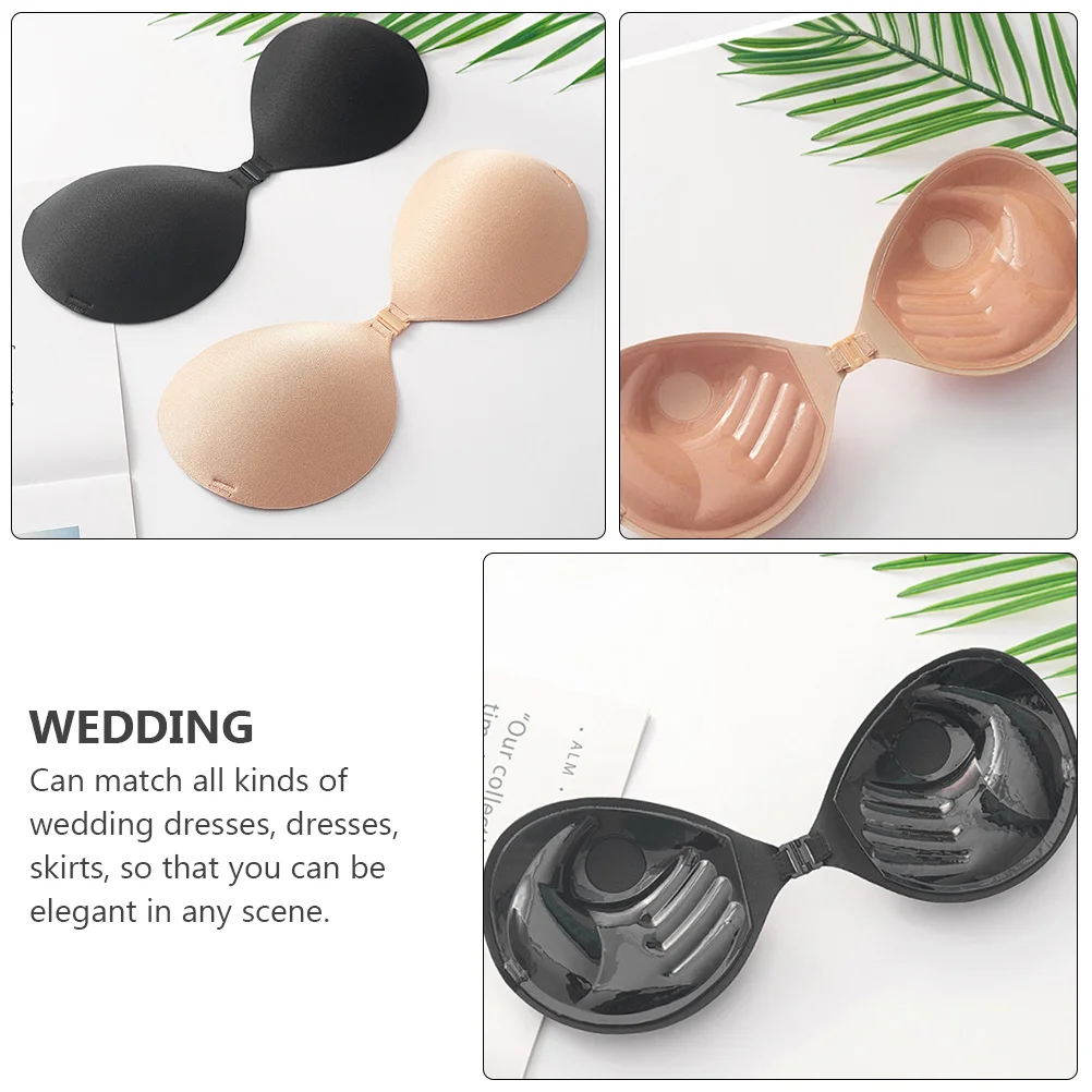 ชุดบราซิลิโคนแบบแปะ 1 ชุด ยกกระชับหน้าอก ไร้สาย มองไม่เห็น เหมาะสำหรับชุดแต่งงาน บราแบบไร้สาย สวยสง่า