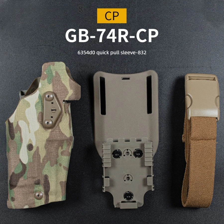 

Tactical Holster for G17/19 X300 Flashlight Quick-detach Belt Leg Drop Shooting Hunting Pistol Holsters