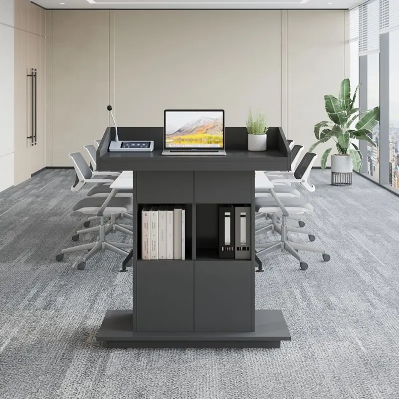Welcome desk, reception desk, conference room, classroom lecture table, host desk, teacher table, lecture table, speech table
