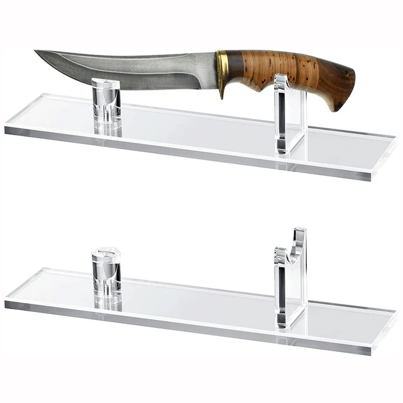 Knives Display Holder Knives Display With Support Frame Knives Collection Display Acrylic Knives Desk Display Stand For Hunting