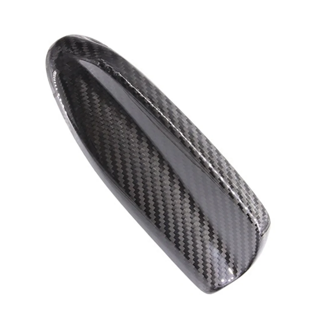 Carbon Fiber Car Shark Fin Antenna Cover Decoration for Volvo XC60 XC90 S90 V90 V60 XC40(Black)