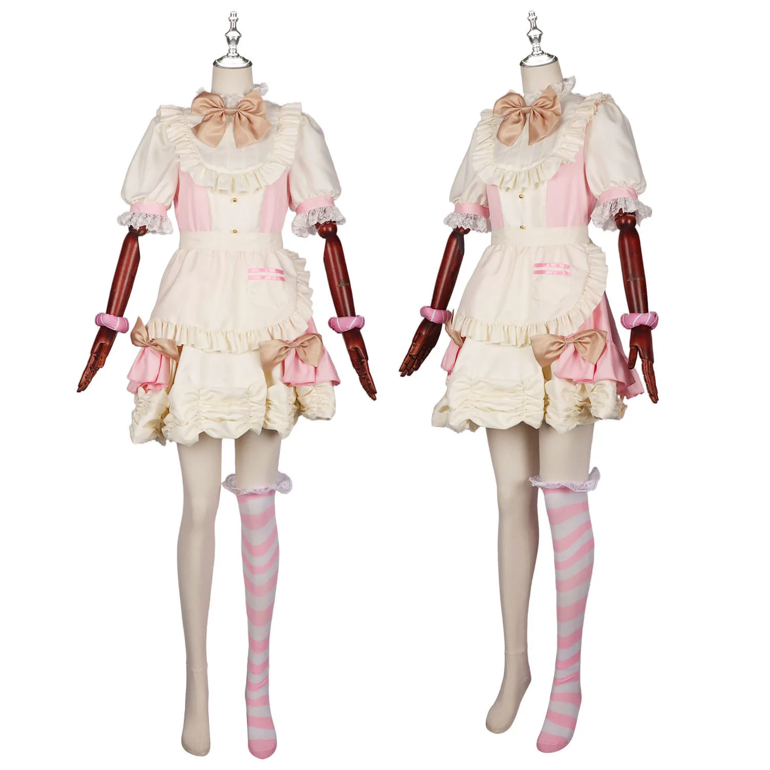 

Cosplay Miku Cosplay Fat Lucky Cat Cream Peach Soft Cute Cat Ear Soft Girl Anime Maid Stage Dress Girl Dress Loli