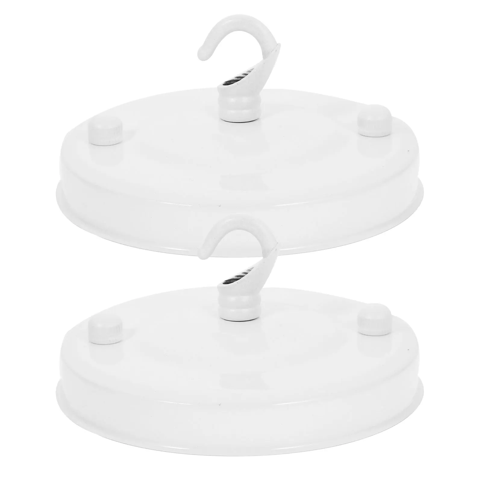 

2pcs Chandelier Accessories 110mm White Plate Wrought Iron Hooks for Modern Lights Ceiling Cover Plates Pendant Light Canopy Kit