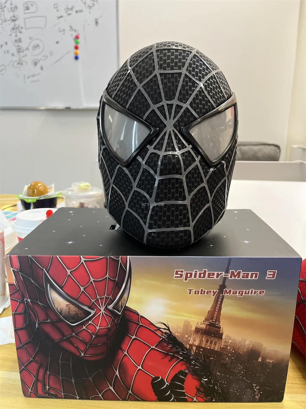 【ブラックスパイダーマン】新品 シンビオート ヴェノム マスク ヘルメット ブラックスパイダーマン】新品 シンビオート ヴェノム マスク