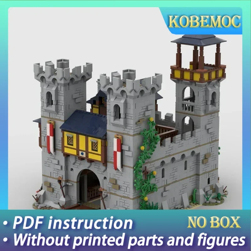 

Средневековая модель крепости Moc, строительные кирпичи, замок «Черный сокол», технология, модульные блоки, подарки, рождественские игрушки, наборы «сделай сам», сборка