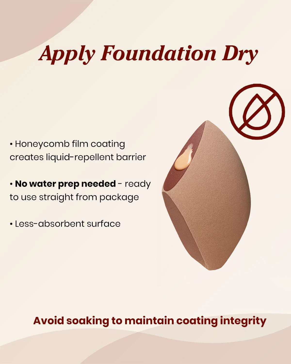 2 個水不要バレエメイクスポンジ美容スポンジブレンダー化粧パフファンデーションパウダークリームメイクアップアクセサリー