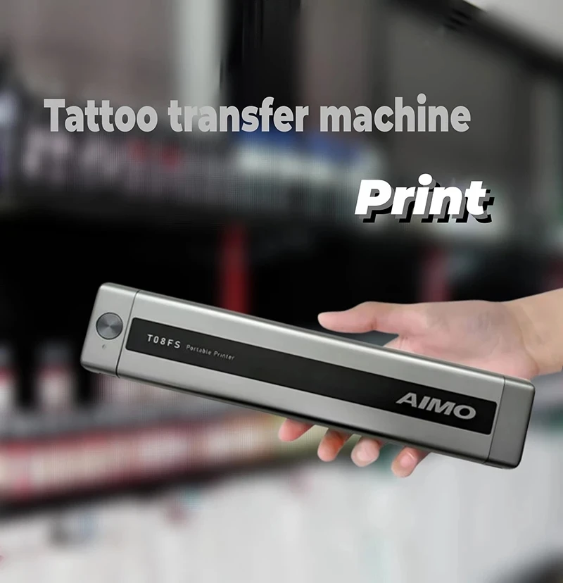 Phomemo Sem Fio Tattoo Transfer Stencil Printer, Máquina Copiadora Térmica, Compatível com Smartphone e PC, T08FS