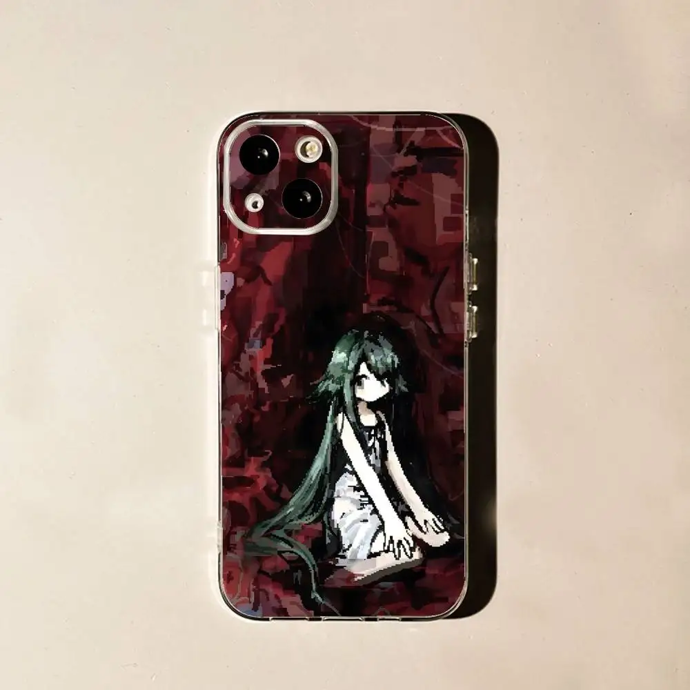 Saya No Uta Song of Saya لهاتف iPhone 7,8,17,16,15,14,13,12,11 Pro,Max,Plus,X,XS,XR,SE4,E حافظة هاتف ناعمة شفافة صغيرة