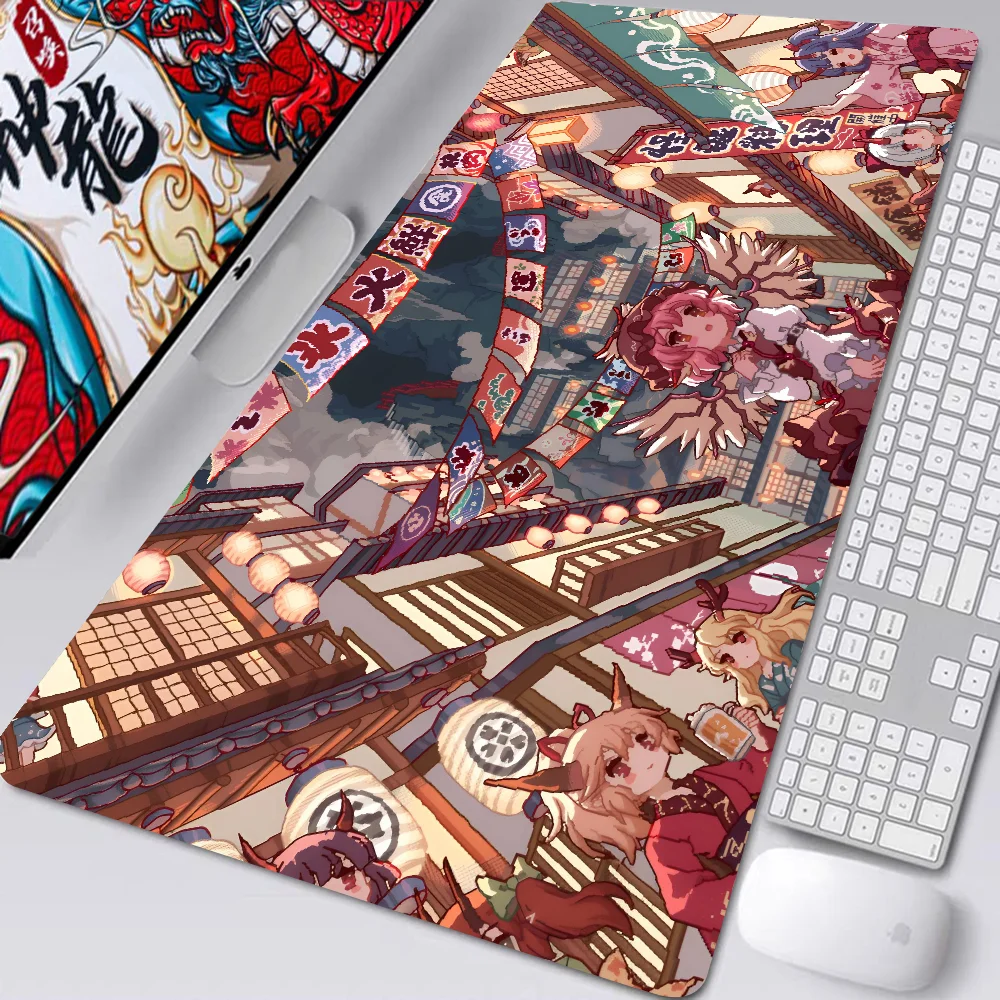 Game Anime Touhou Mystias Izakaya Mousepad Desk Pad Gaming Accessories Prime Gaming XXL Keyboard Pad Stitched Pad Desk Pad