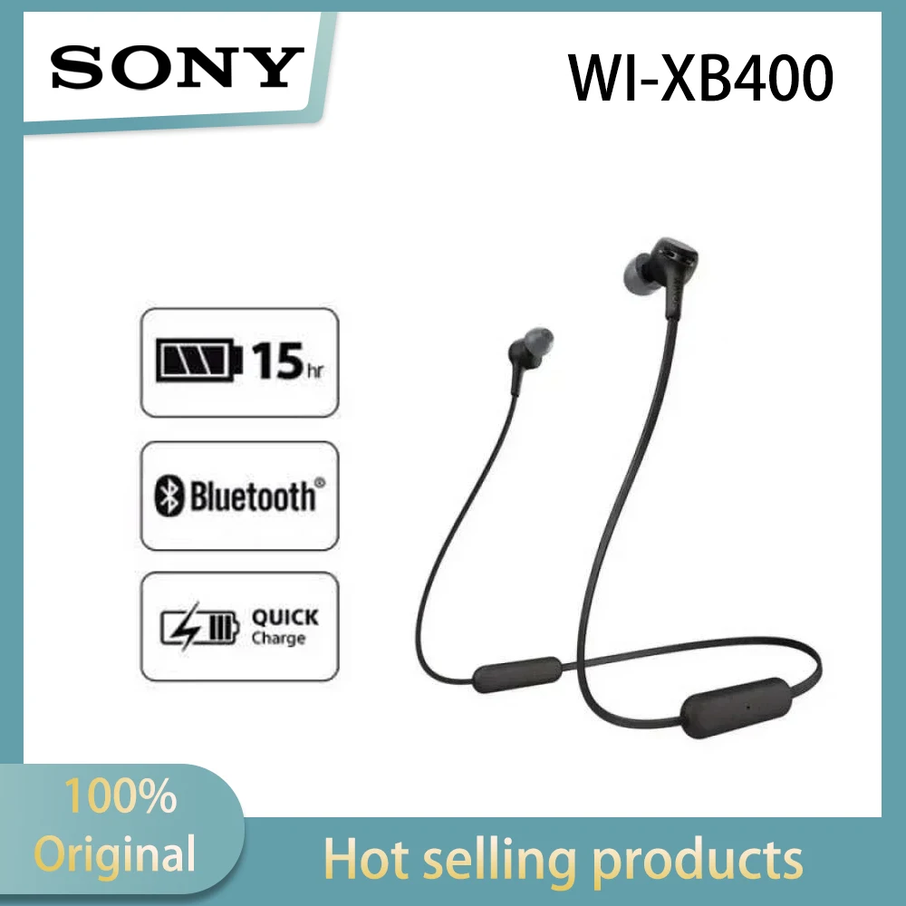 Bezprzewodowe słuchawki Sony WI-XB400