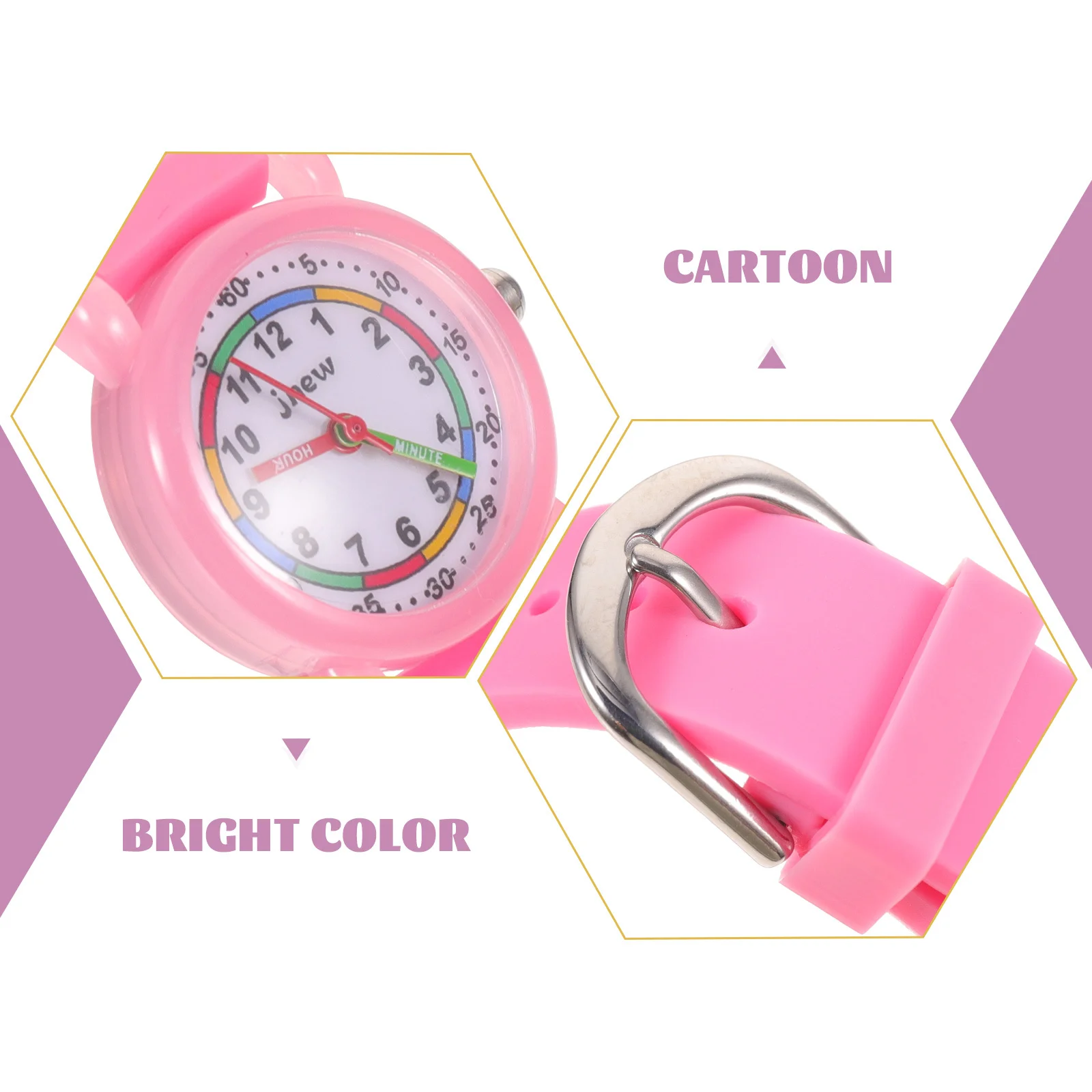 Children's 3D Cartoon Watch Kids Lightweight Alloy Timepiece for Toddlers Cute Girls Boys Gift Simple Student Wristwatch