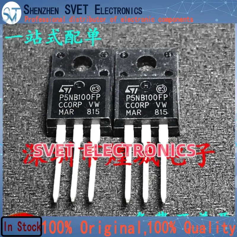 

10 шт.-50 шт. P5NB100FP STP5NB100FP TO-220F 1000 В 5 А Быстрая доставка Быстрая доставка