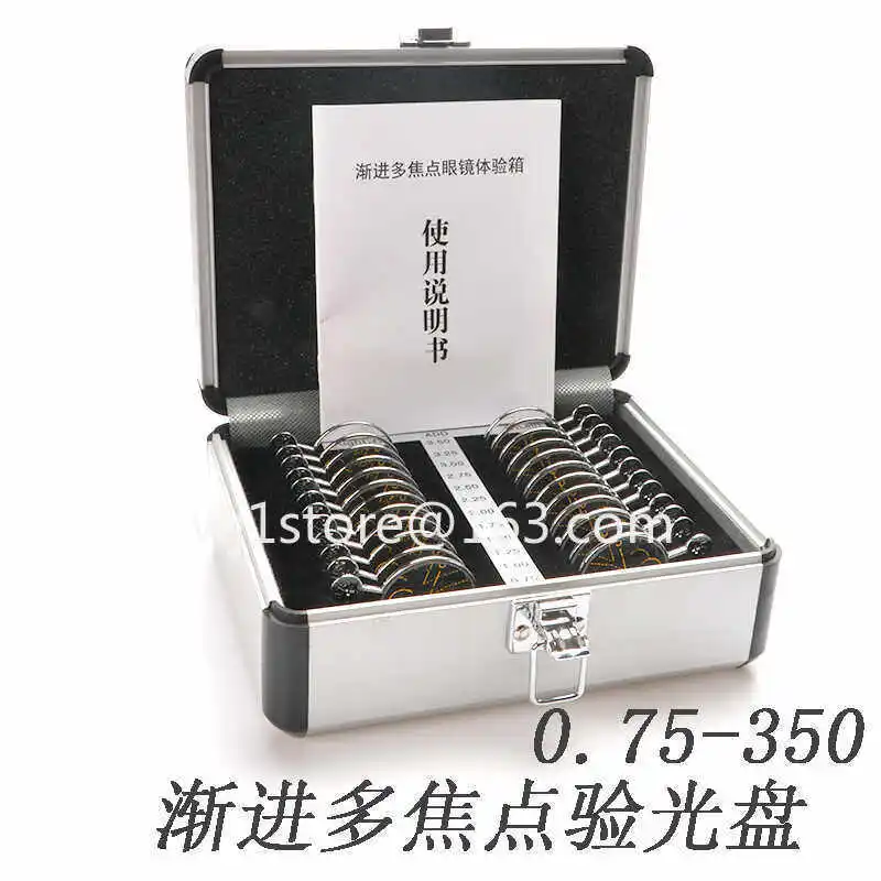Asymptotic multifocal lens fitting try-on inspection insert box