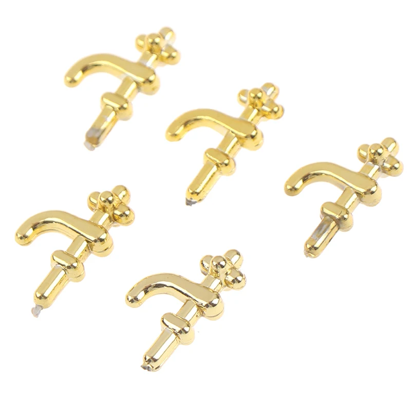12pcs 1:12 Dollhouse Miniature Wash Basin Water Tap Faucet Furniture Accessories