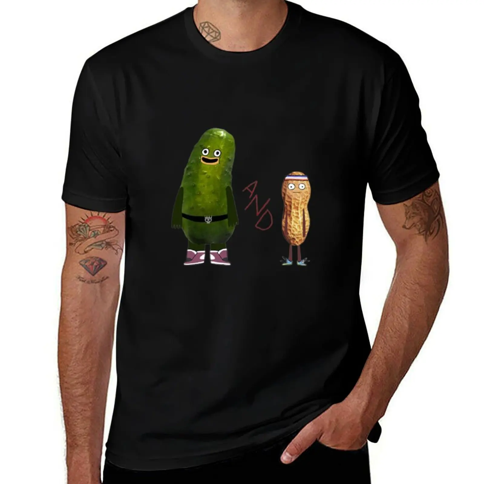 

pickle and peanut T-Shirt man t shirts for men t shirts for man cotton funny T-Shirt