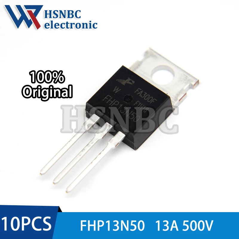 10PCS FHP13N50 13N50 FHP13N50W TO-220 13A 500V N-channel Power MOSFET Transistor 100% New Original