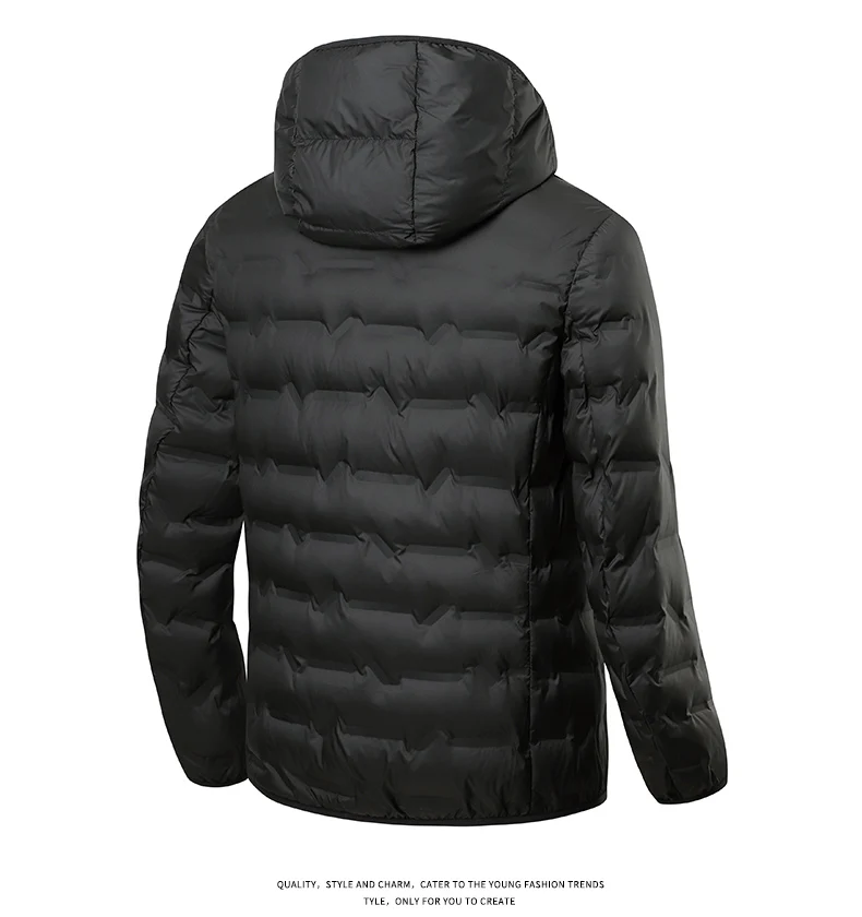 EUMERGX Herren Daunenjacke Winter Warme Entendaunen Leichte Polsterjacke Camping Klettern Trekking Graphen-Futter Mantel – Detail 18