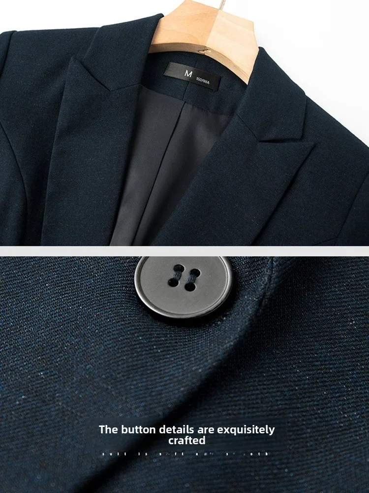 Lente Faionable Professionele damespakset Werkkleding President Office Long Sve irt en broek Polyester Viscose Spandex