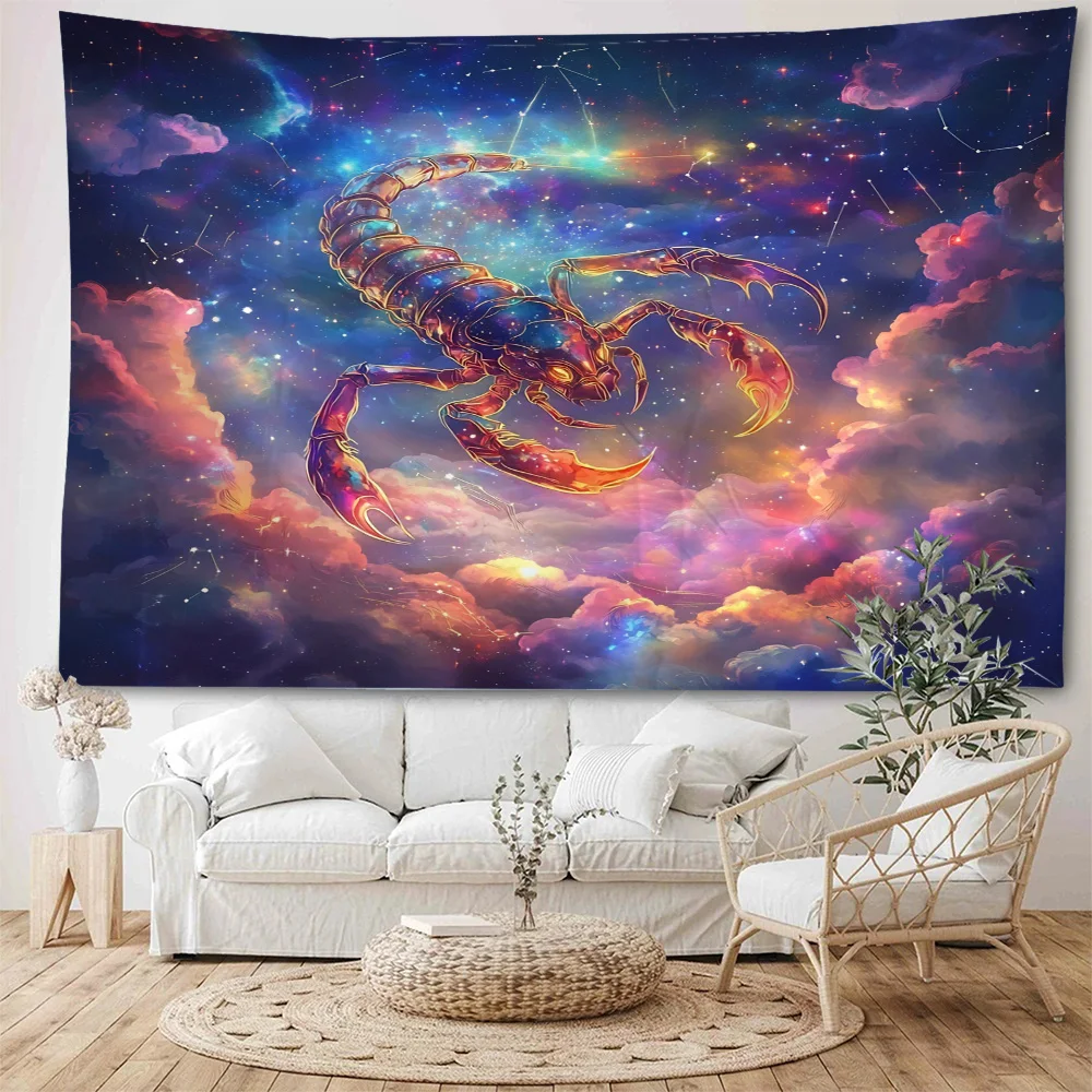 

Dreamy Twelve Constellations Background Decoration Tapestry Constellations Occupation Decoration Tapestry Home Decoration