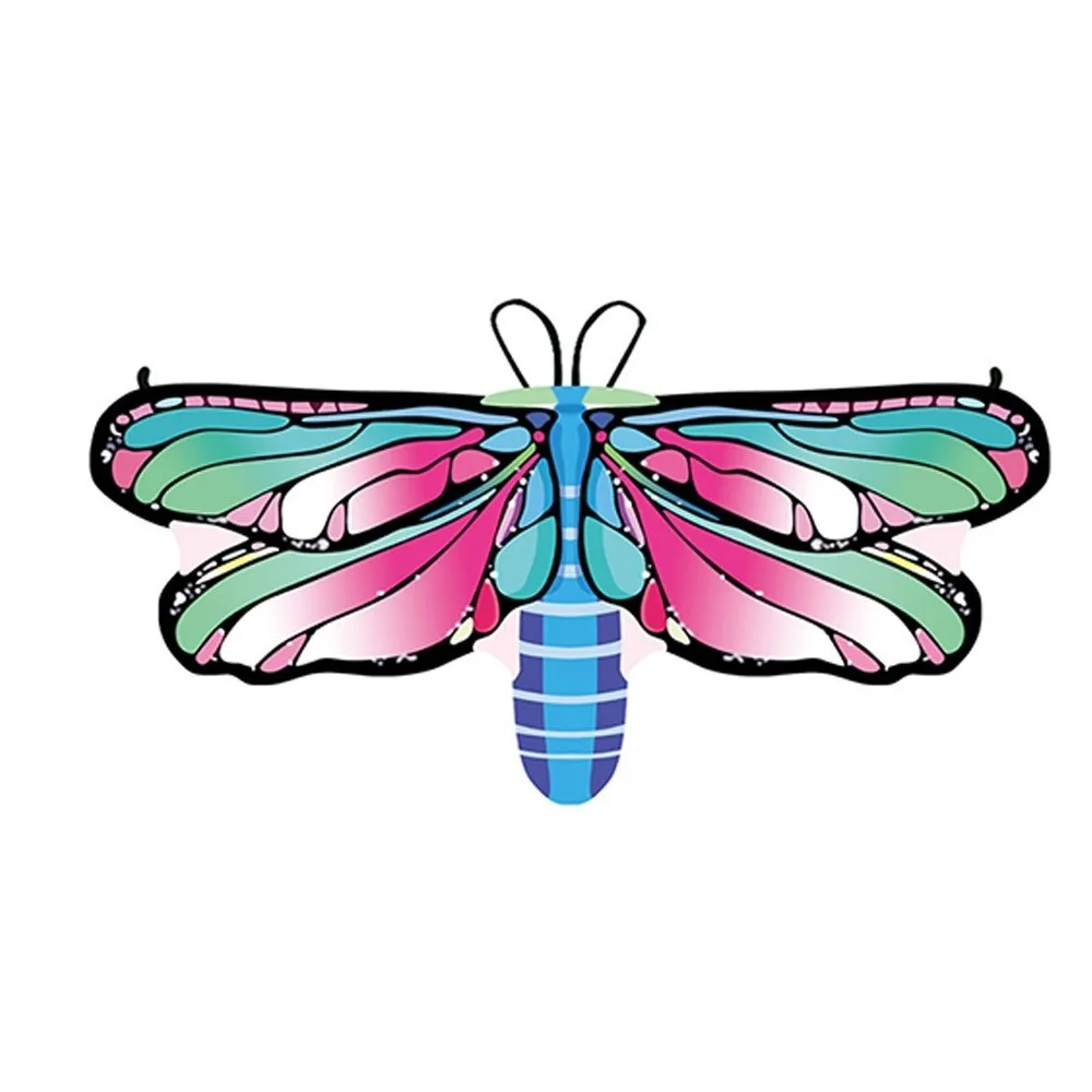 다채로운 어린이 나비 날개 의상 코스프레 의상 화려한 드레스 요정 숄 DIY 장식 망토 나비 파티 액세서리