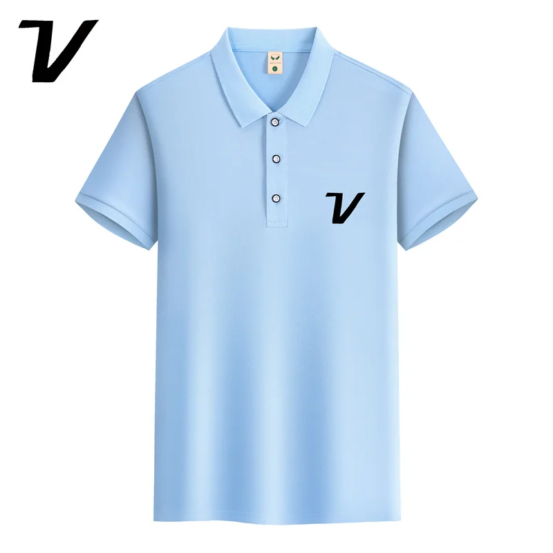 

Рубашка с воротником поло, офисная мода, новая футболка-поло, мужская летняя рубашка, деловой повседневный стиль, дышащая ткань.