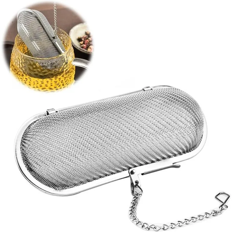 

2PCS Tea Leaf Strainer Stainless Steel Household Multifunctional Filter Suitable for Spice and Seasoning Bags Kitchen Gadget