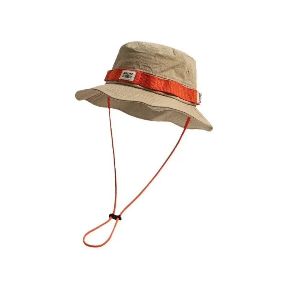 Contrast Vintage Fisherman Hat for Men and Women Summer Outdoor Camping Mountaineering Hat Large Brim Sun Hat