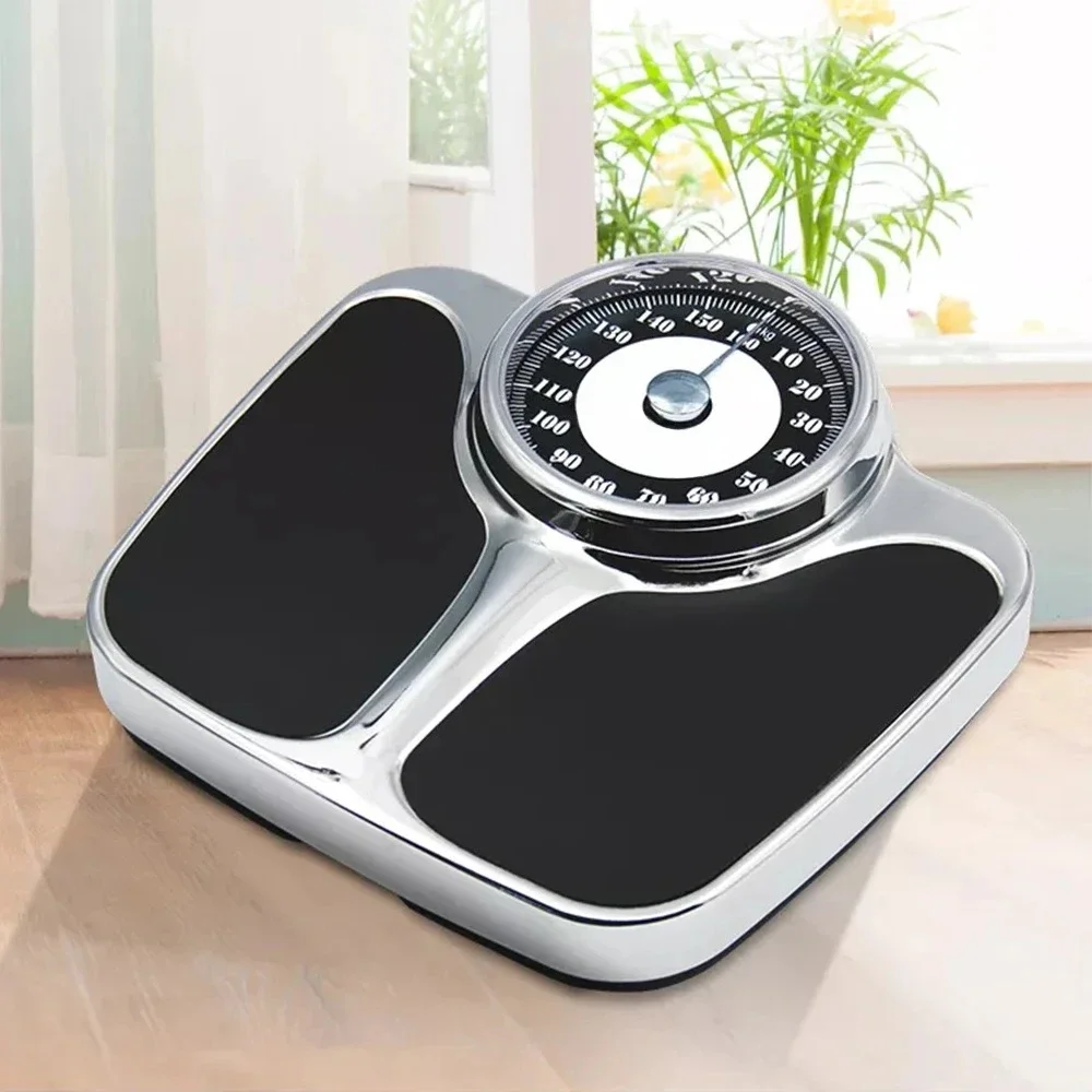 مقياس قرص تناظري عالي الجودة 180 كجم شاشة LCD مقياس فحص ميكانيكي للحمام مقياس شخصي منزلي 1 جرام