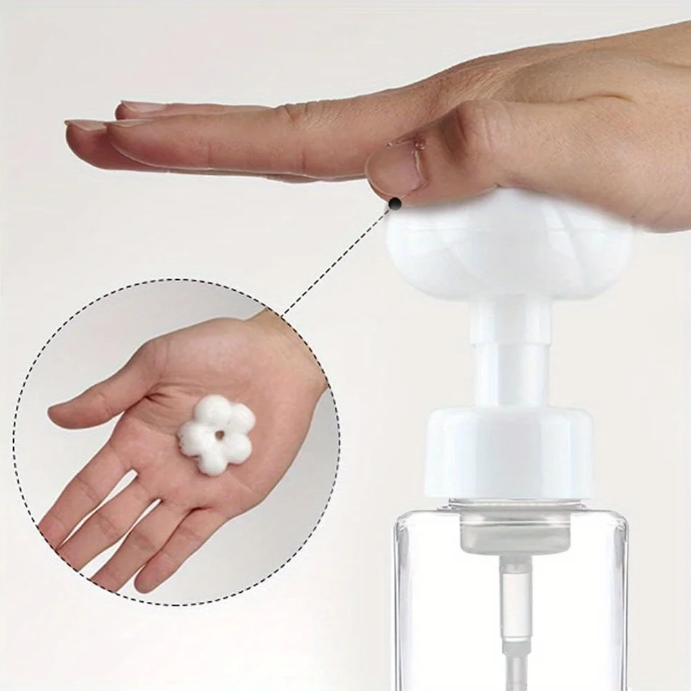 250ml Foaming Hand Soap Bottle Pump Foam Dispenser Flower Shaped Foaming Tool Bathroom Accessories Ballerina Girl Pattern